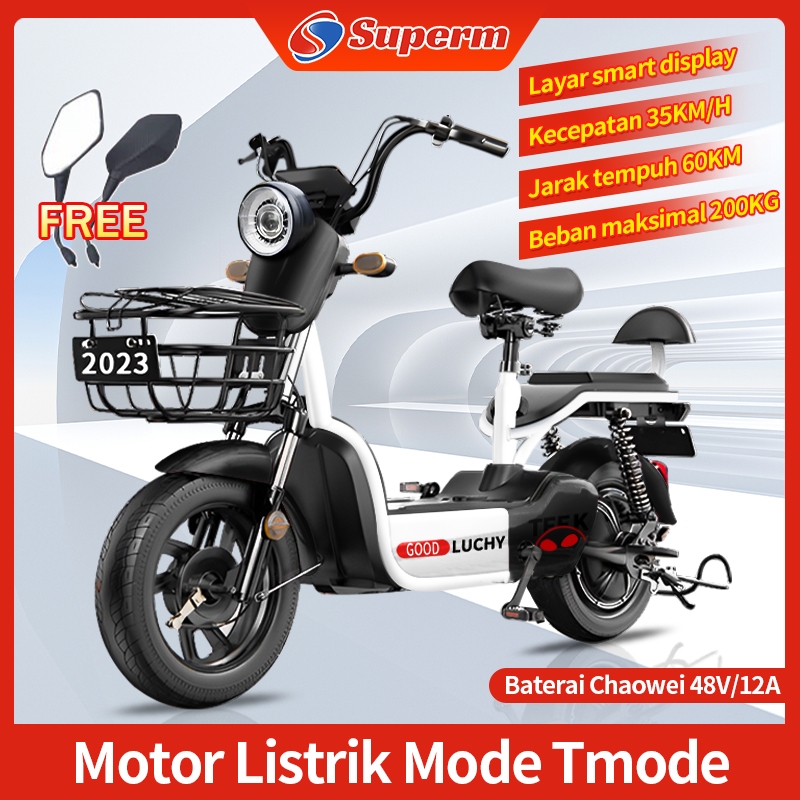 Sepeda Listrik Motor 48V Sepeda Listrik Dewasa Sepeda Listrik Premium Mewah / Sepeda Motor Listrik