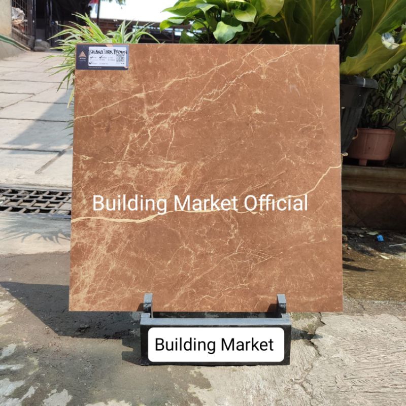 Granite Lantai 60x60 ISHANA DARK BROWN/GLOSSY/ARNA/SERIES
