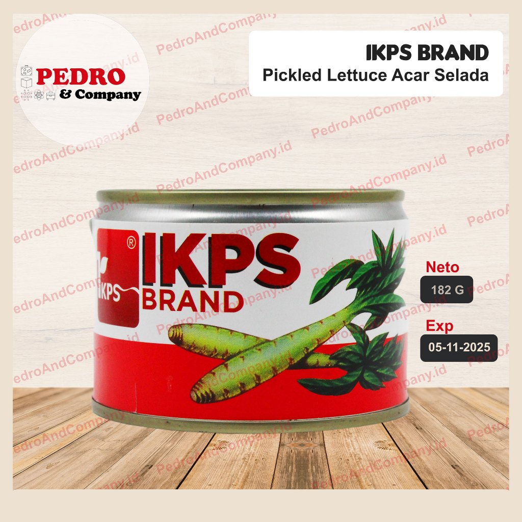 

IKPS pickled lettuce 182 gram - acar selada kaleng canned vegetable