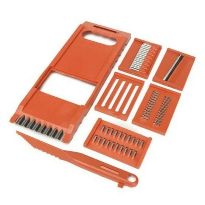 Parutan multiguna 8in1 parutan multifungsi orange