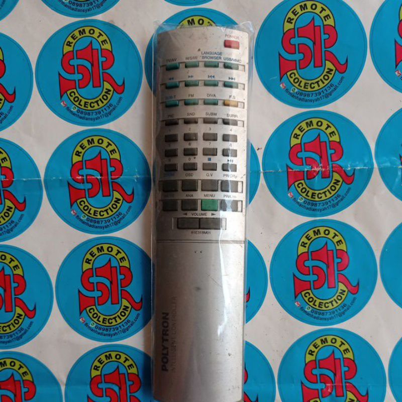 Remote polytron usb/mmc doble dvd