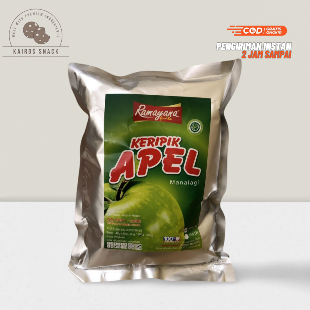 

CAMILAN SNACK KERIPIK BUAH APEL FRUITS CHIPS RAMAYANA ENAK GURIH MURAH 100 GRAM