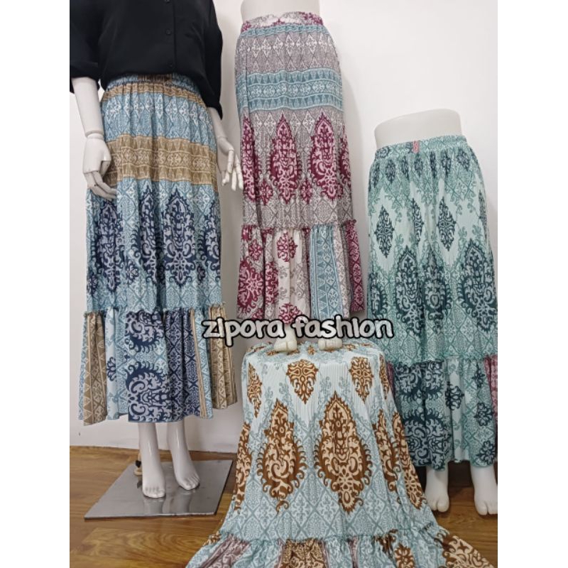 ROK TUTU ,, MOTIF  BATIK KEKINIAN