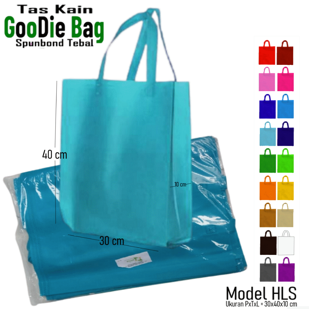 

Tas Kain Spunbond Goodie Bag Polos Tali / Handle Ukuran Besar L= 30x40 Untuk Kantong Tas Belanja Lipat Sembako Souvenir Ulang Tahun tile Hampers Ultah / Goodybag Hantaran besek berkat Hajatan Totebag pernikahan Paperbag Tasyakuran Murah Ramah Lingkungan