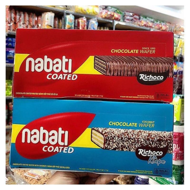 

Nabati Wafer Coklat Richoco Wafer Coated Klapa