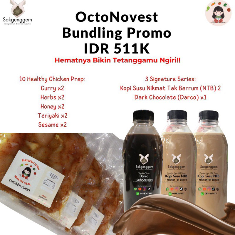 

Bundling Healthy Chicken Meal Prep Dada Ayam 10pcs, Coffee dan Chocolate