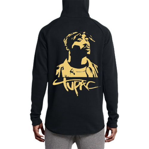 Jaket Hoodie Tupac Hip Hop Bahan Katun Fleece | Jaket Hoodie Jumper & Ritsleting | Bisa COD