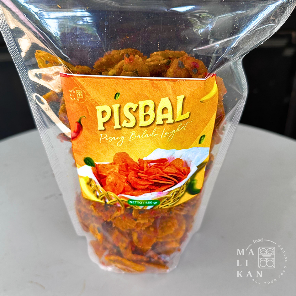 

Malikan Kripik Pisang Pedas Bumbu Balado Lengket 150gr Asli Olahan Rumahan