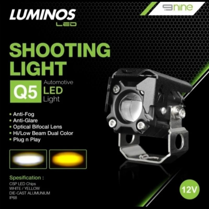 LAMPU TEMBAK SOROT LUMINOS LED Q5 MINI SHOOTING LIGHT