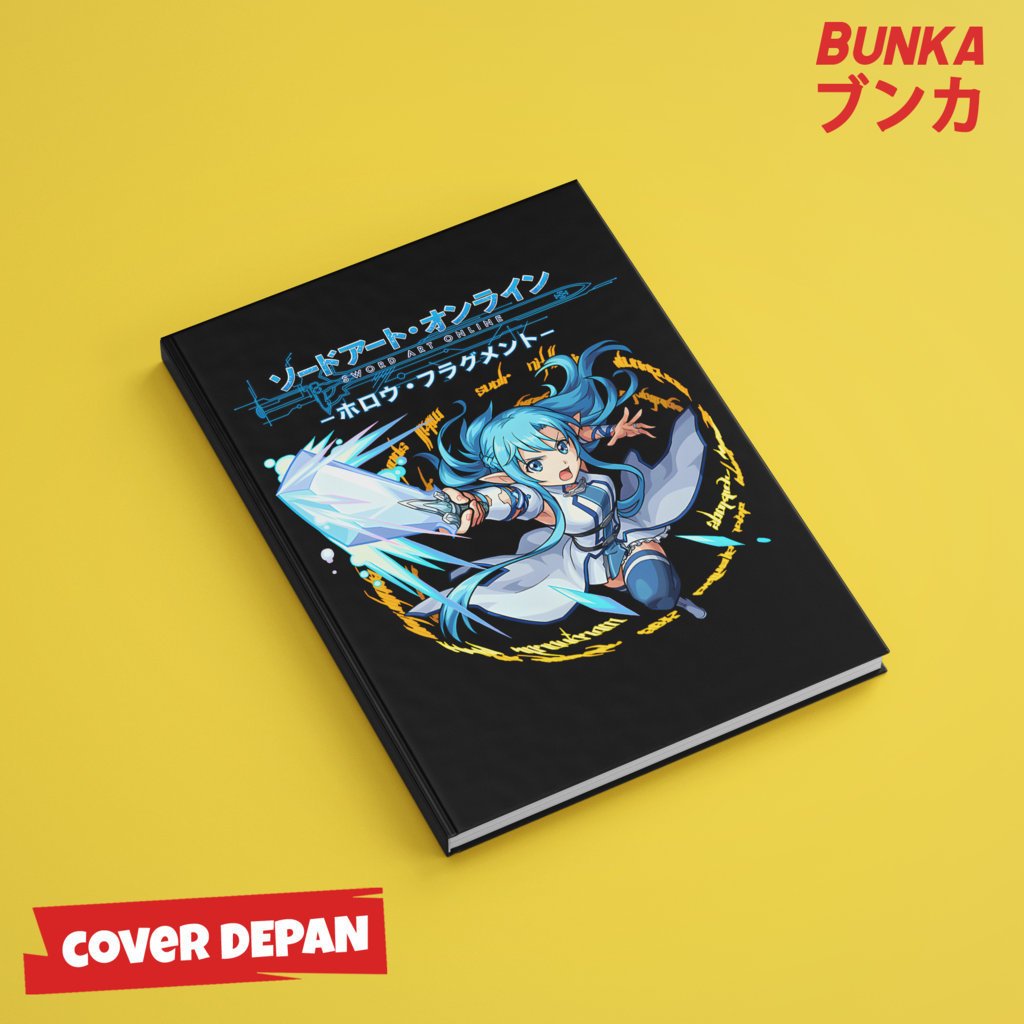 

Note Book Aesthetic Anime Sword Art Online SAO Asuna Design Hardcover A5 Buku Tulis Catatan Notes Agenda Planner Jurnal vintage buku catatan story book kado anniversary valentine cowok cewek murah