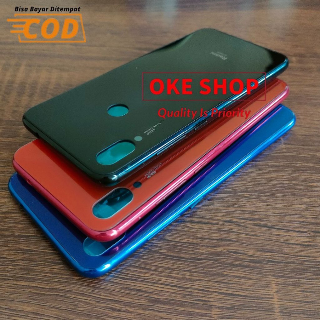 Casing Fullset Xiaomi Redmi Note 7 Pro Backdoor Bekdor Tutup Belakang + Frame Lcd Kesing Xiomi Not 7