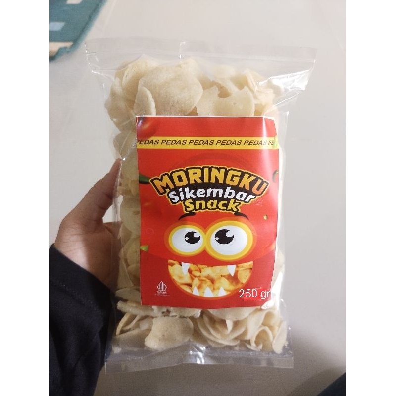 

Moringkusikembar kemasan 250gr/makanan enak/pedas/gurih asin