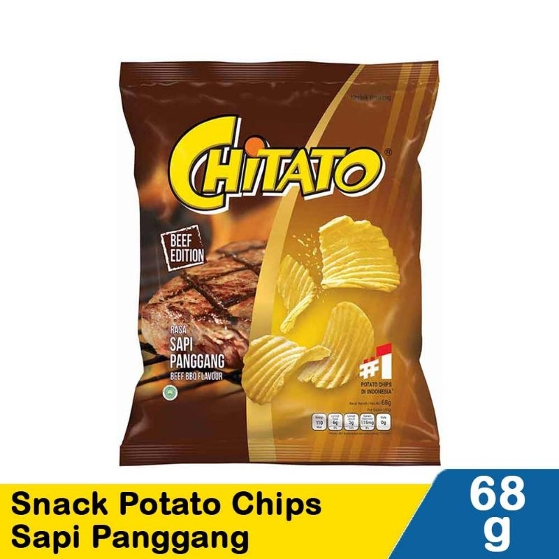 

Chitato Snack Potato Chips Sapi Panggang 68G