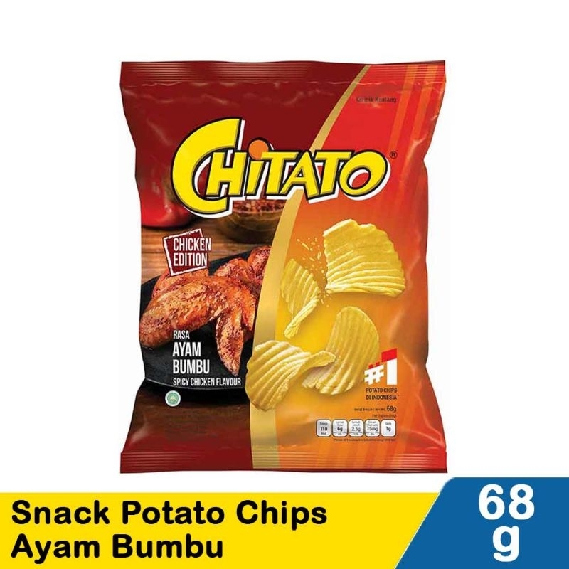 

Chitato Snack Potato Chips Ayam Bumbu 68G