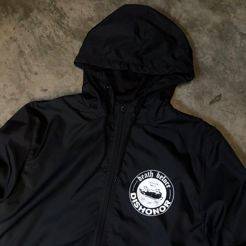 Windbreaker Jacket Band New Original DEATH BEFORE DISHONOR ‘Logo’