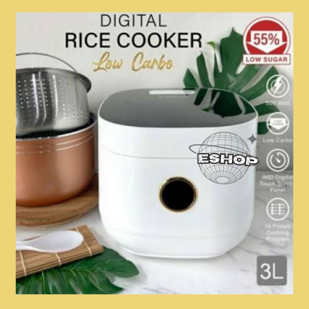 Ravelle penanak nasi digital low carbo rice cooker