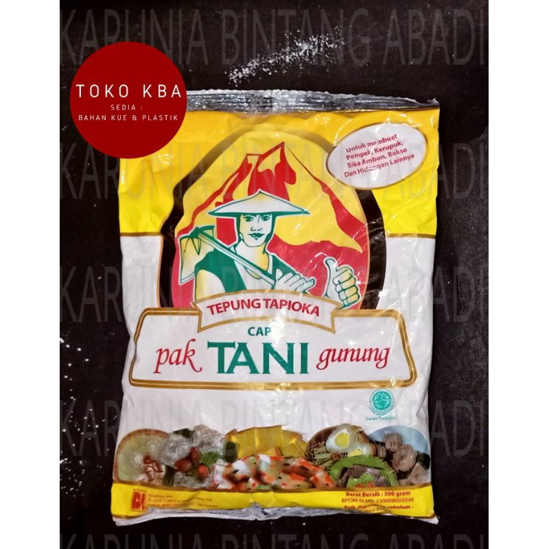 

Tepung Tapioka Cap Pak Tani Gunung 500 Gram