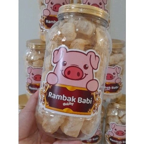 

[Ready] Kerupuk Rambak Babi Premium - kemasan toples 1,8 liter
