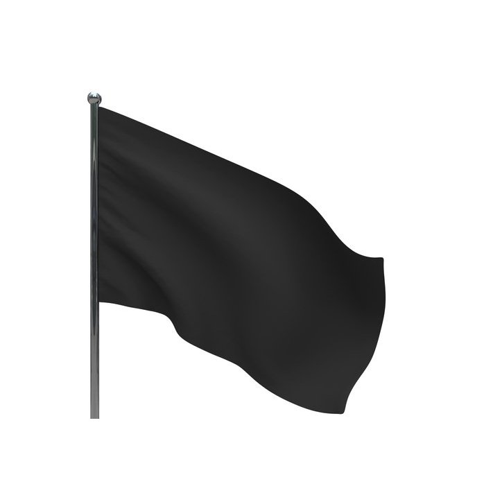 BENDERA HITAM POLOS / BENDERA KAIN HITAM POLOS