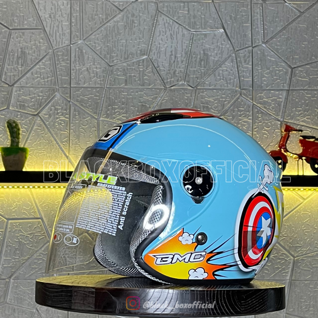 Helm BMC Milan Captain America #3 Blue Pastel