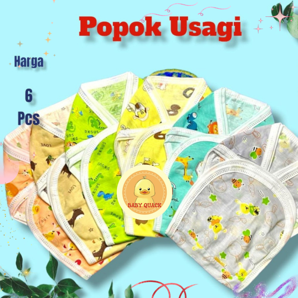 12 Pcs Loyor Baby Usagi Popok Kain/Loyor Bayi Baru Lahir - Makassar