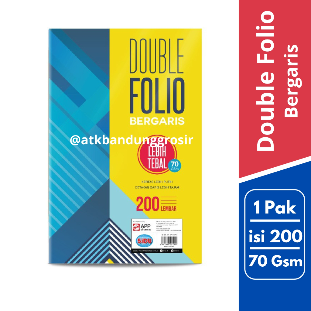 

Kertas Folio Bergaris Sinar Dunia isi 200 Lembar F4 Double Folio Bergaris Kertas Lamaran Essay Print Fotocopy - Jual Pak