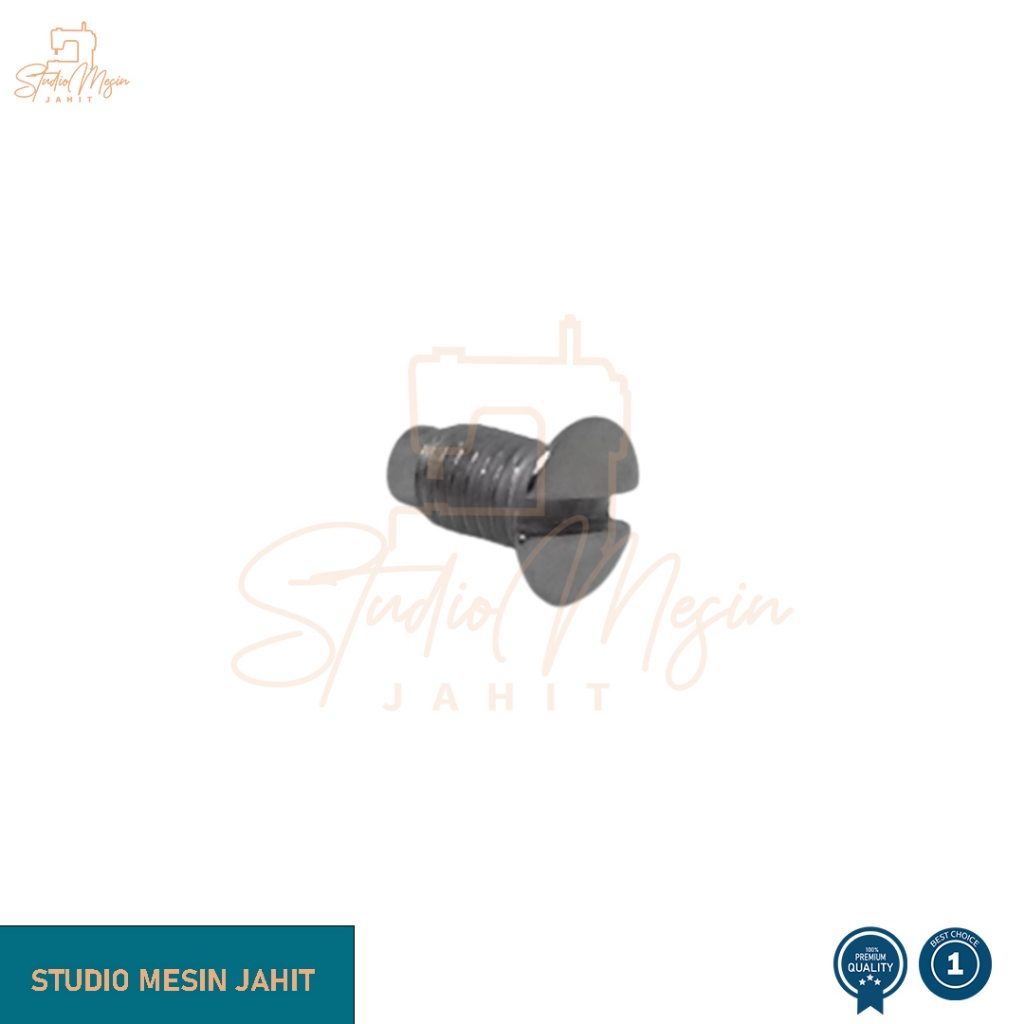 Baut Plat/Baut piringan Mesin Jahit / Baut Mesin Obras Baja