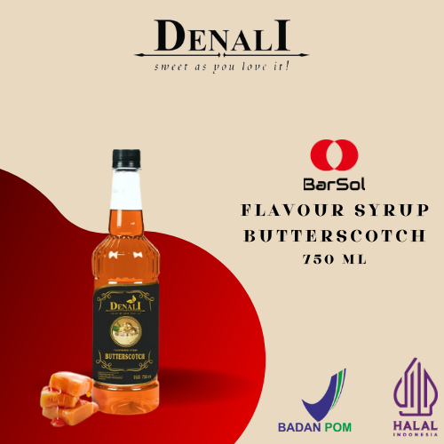 

Denali Syrup Butter Scotch 750 Ml - Barsol Indonesia