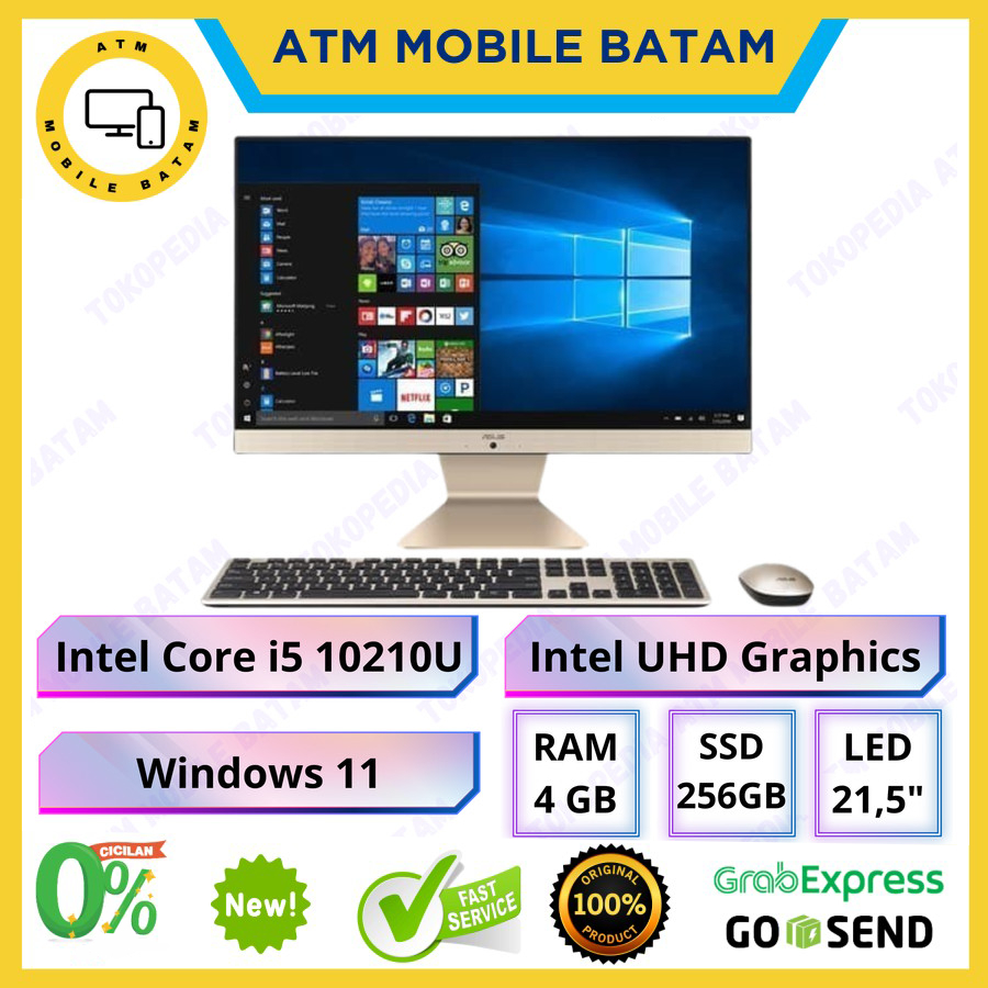 PC AIO ASUS V222FAK-BA542W [Intel Core i5-10210U/4GB/256GB SSD/21.5″/W