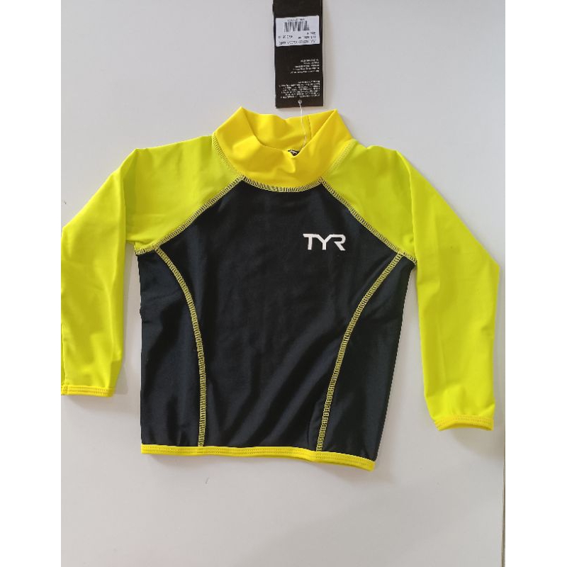 Baju renang anak TYR hitam kuning