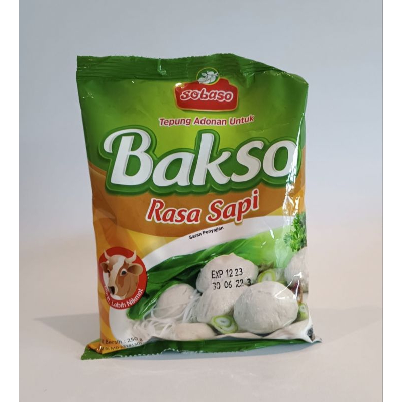 

Sobaso tepung adonan untuk bakso rasa sapi 250gr