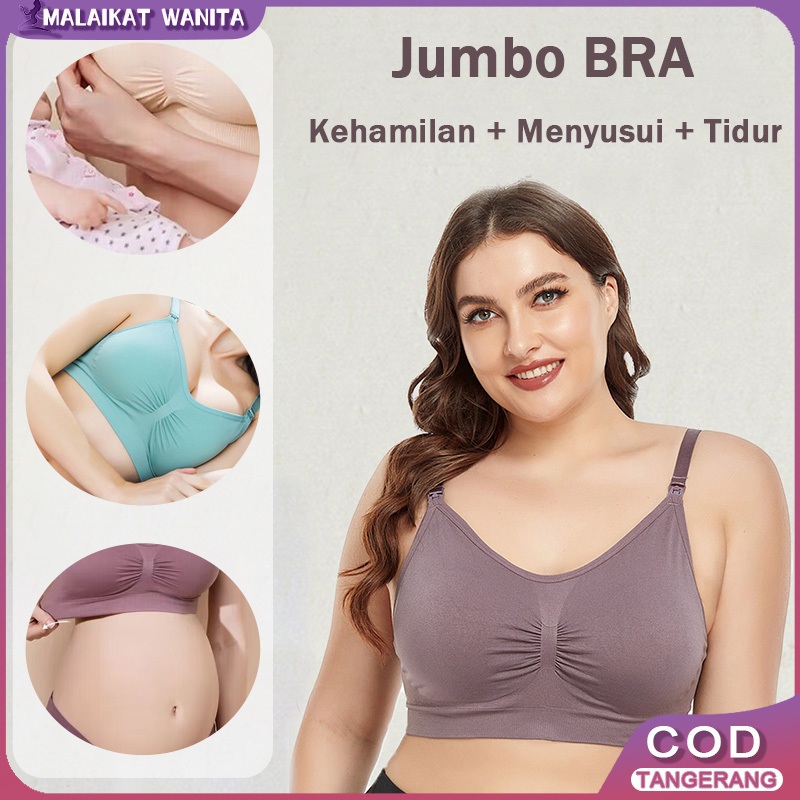 Jumbo bra menyusui wanita tanpa kawat nursing bra busa tebal pakaian dalam hamil 937