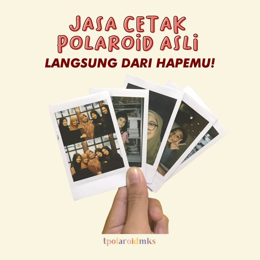 Cetak Foto Polaroid Instax Mini Asli Fujifilm