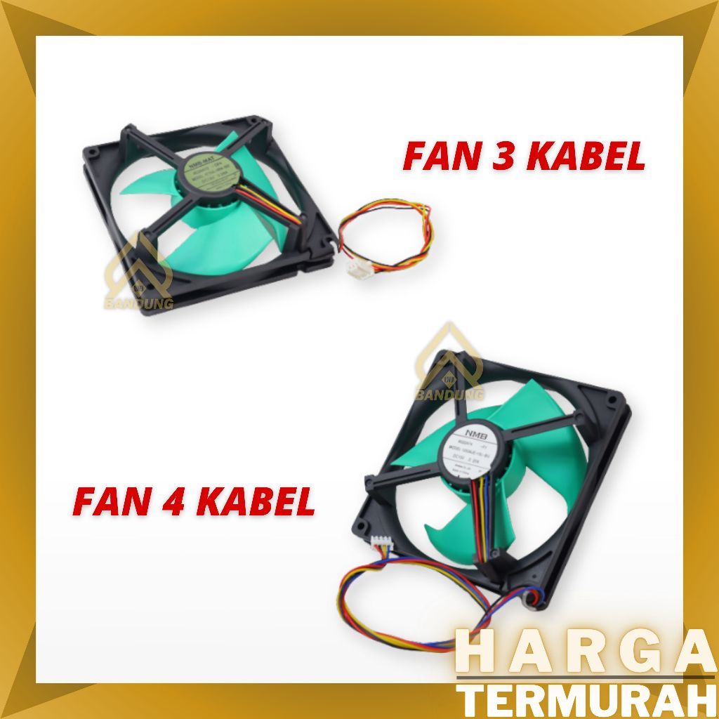 FAN MOTOR KULKAS SHARP NMB-MAT MODEL FBA12J15V | FAN KIPAS KULKAS 12X12 ARUS DC 15 VOLT | FAN MOTOR 