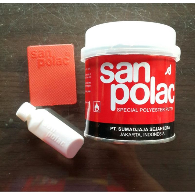 dempul Sanpolac 1/4 kg, dempul mobil