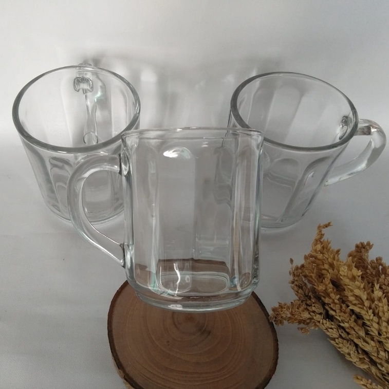 Souvenir Gelas Minum Kaca Gelas CG Garis Cangkir Gelas Teh Gelas Mug Kopi 7 sovenir nikahan sovenir 