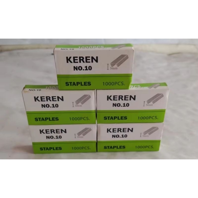 

ISI STAPLES/HEKTER KEREN NO.10 (1 pak isi 10)