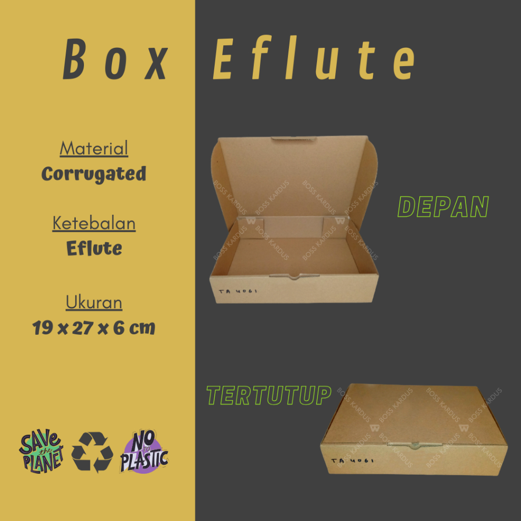 

1 pak isi 20pcs!!! Kardus Karton Box Polos Corrugated 27x19x6 cm