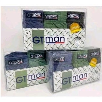 jual 2kotak |½ lusin/6pcs Celana Dalam pria Gt man -GMY -S-XL