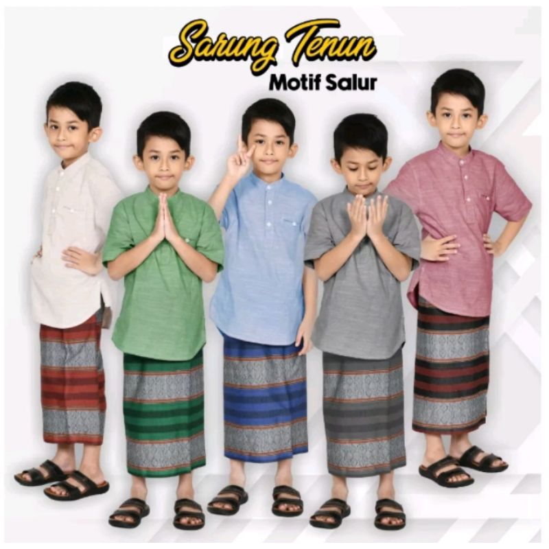 sarung anak 5-9 tahun / sarung anak laki laki 5 tahun / sarung anak sd,tk, / sarung anak wadimor laki