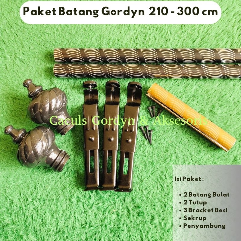 Batang Gorden 2 Meter - 3 Meter Fullset Besi Murah Tutup Kubah