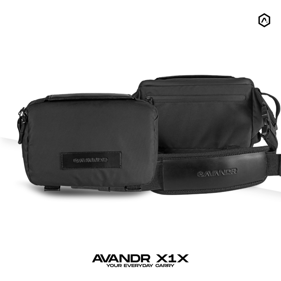 Tas Pinggang Pria Avandr X1X WaistBag Muat Banyak Hitam Tas Kamera Mirrorless
