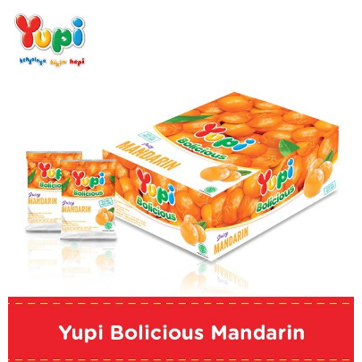 

BARU!! YUPI BOLICIOUS JUICY MANDARIN (1 box isi 24 pc)