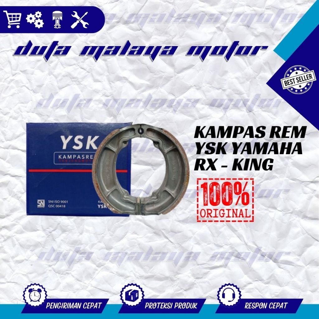 KAMPAS REM BELAKANG / PIRODO YAMAHA RX KING,MIO,AEROX ,JUPITER Z YSK YASI