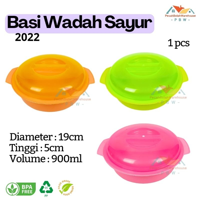 Tempat Sayur Plastik / Wadah Sayur / Mangkok Sayur Plastik