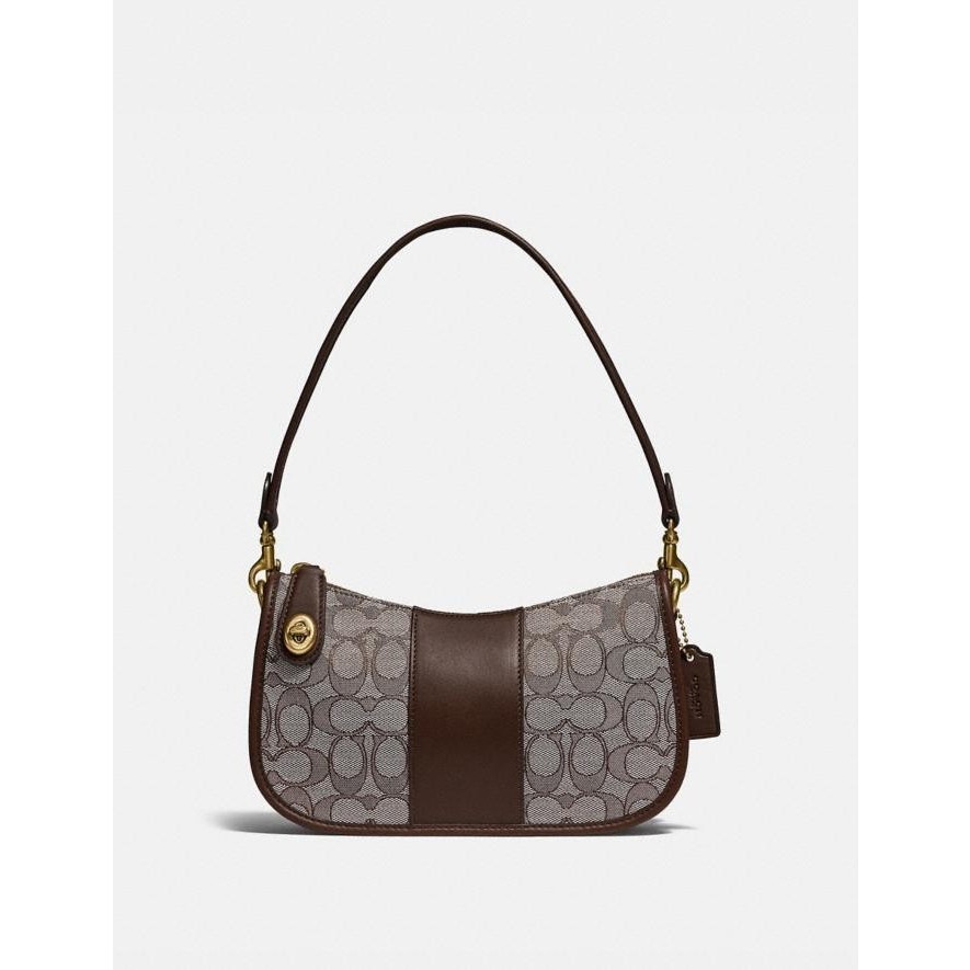 Tas COACH C0721 SWINGER 20 IN SIGNATURE JACQUARD Bag-brown