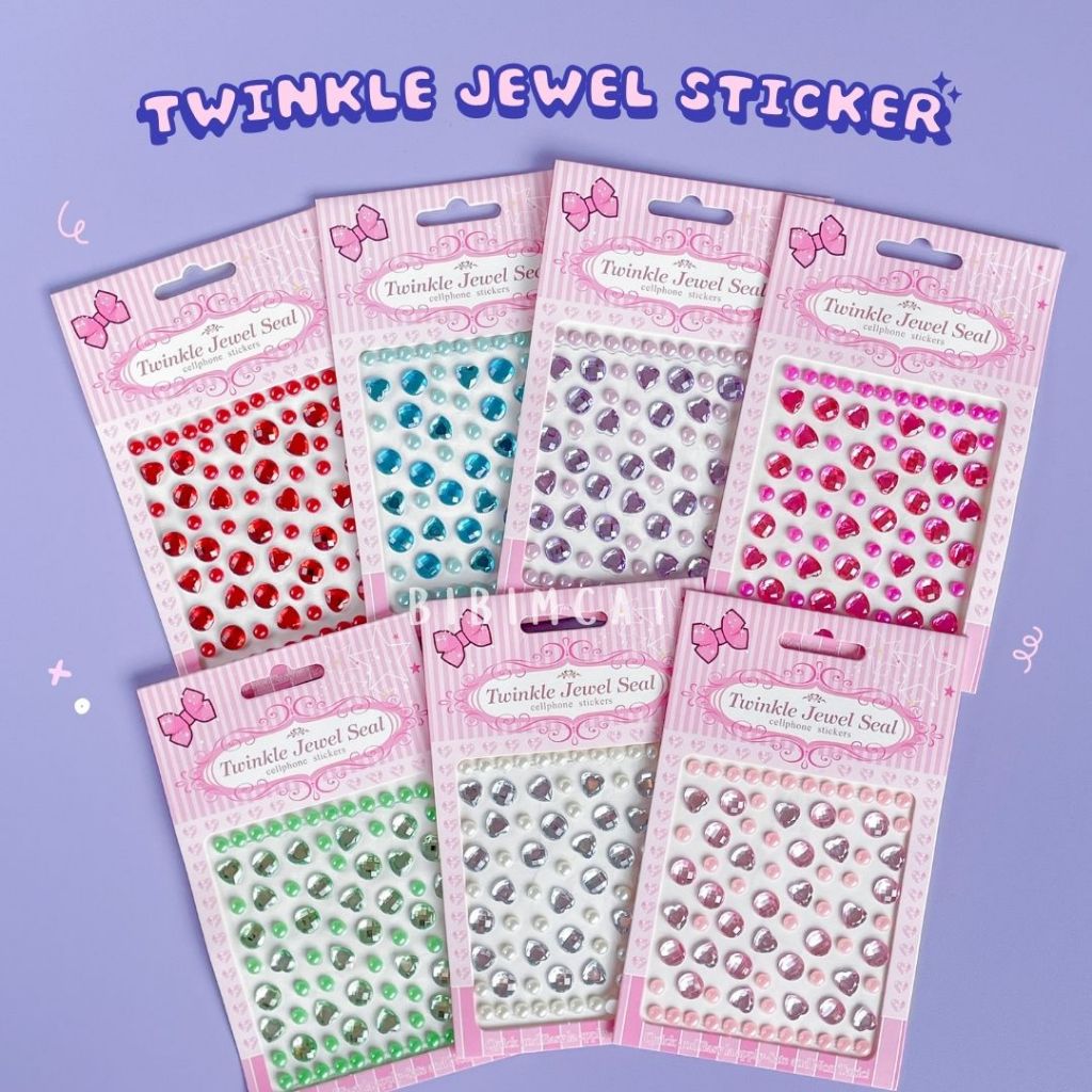 

Twinkle Sticker Jewel Timbul / Stiker HP Mutiara