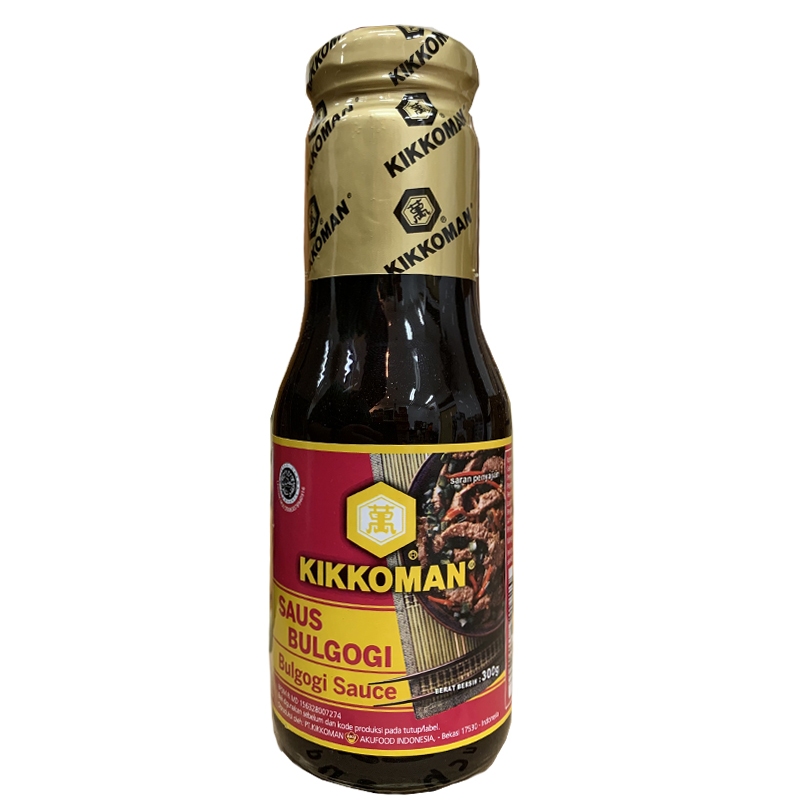 

KIKKOMAN SAUS BULGOGI 300 GRAM HALAL 1 KARTON ISI 12