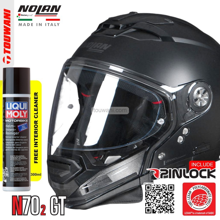 Helm Nolan N70-2 GT N702GT Classic Flat Black #10