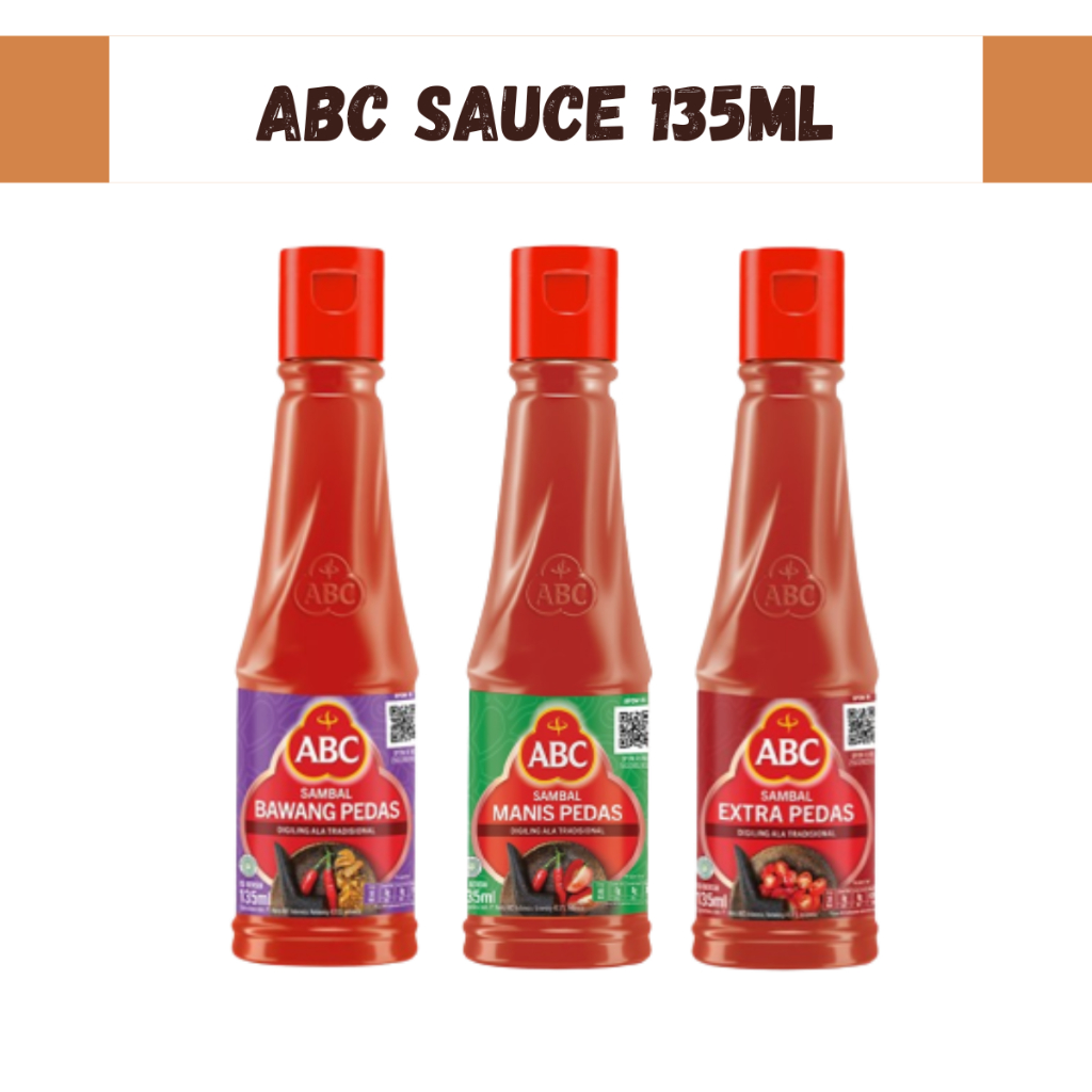 

ABC Saus Saos Sauce Manis Pedas Extra Pedas Sambal Bawang Pedas 135ml